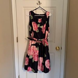 Jessica Howard size 14 flower fit n flare dress